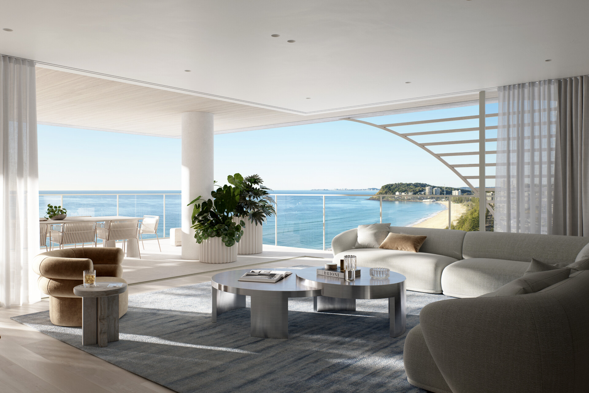 Burly Residences - Type A2B Living Area Render