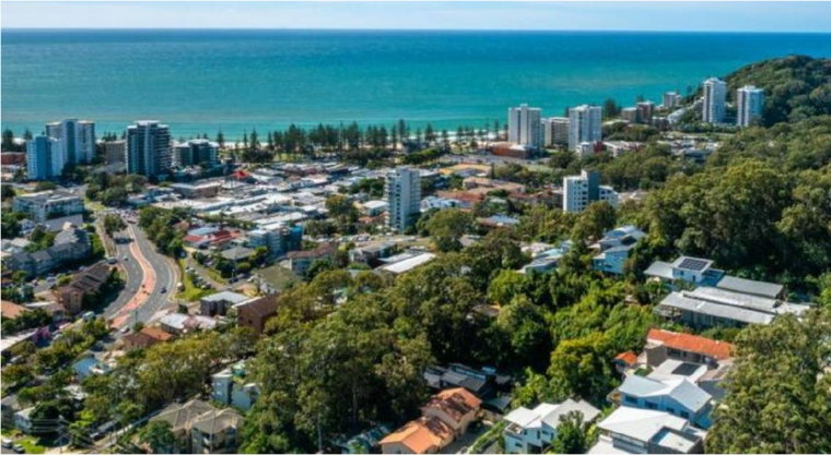 Burleigh Heads is the most popular Queensland suburb among interstate property seekers searching online, according to PropTrack
