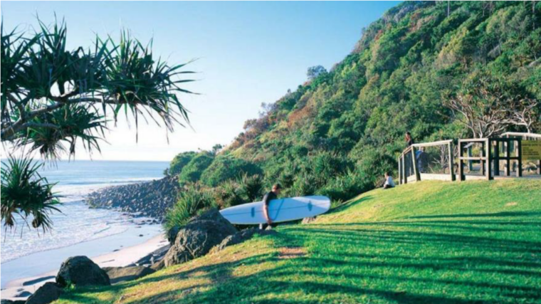 Burleigh Heads is the most searched Queensland location among interstate property seekers, according to PropTrack.