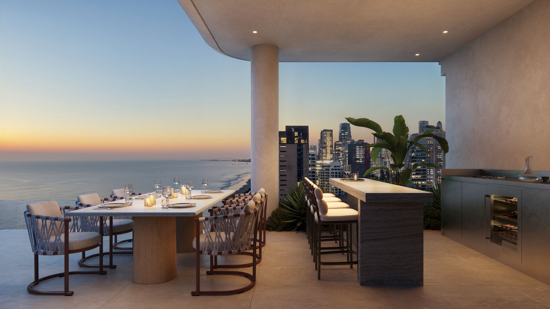 No 21 Broadbeach_Penthouse Rooftop Dining