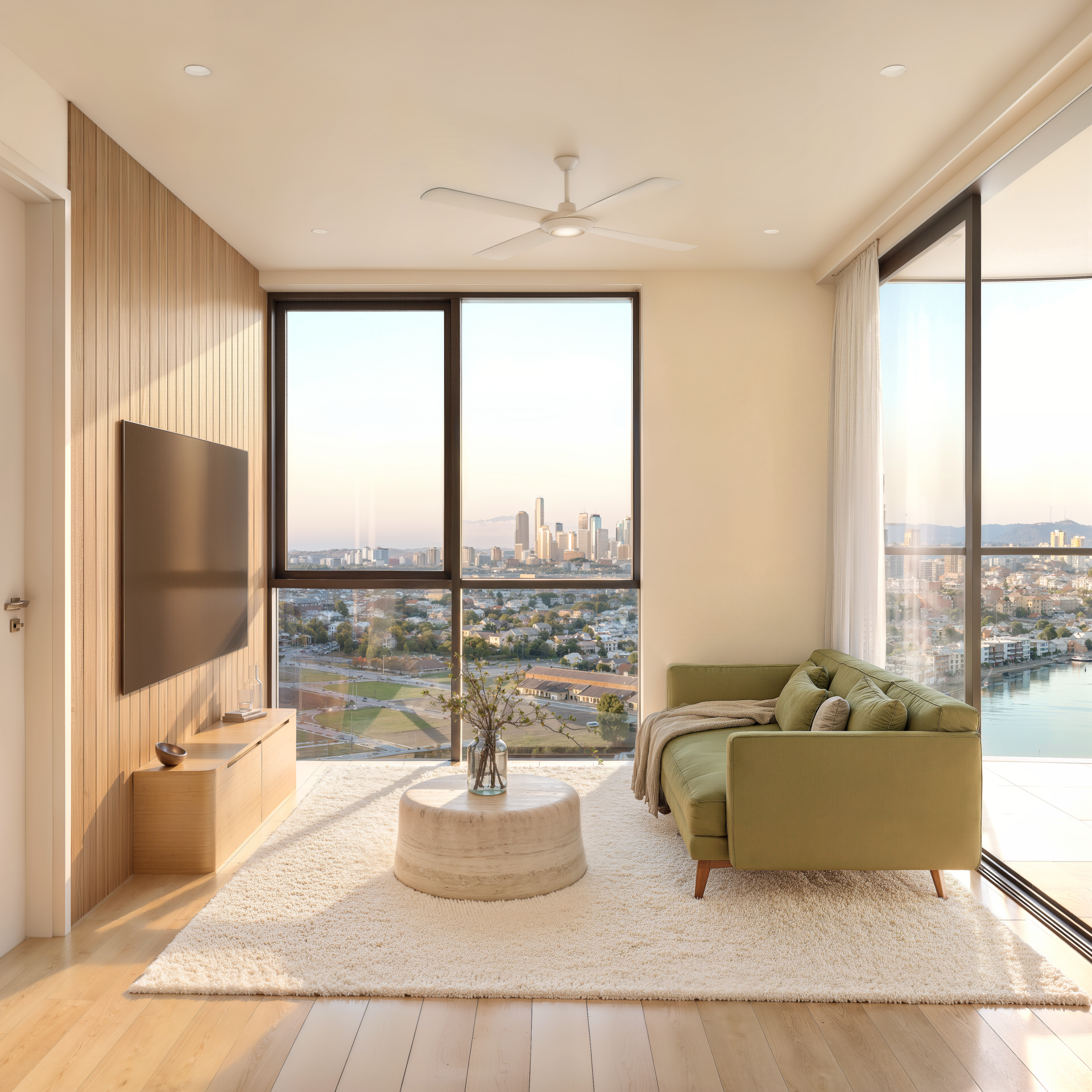 Duet Porta Artist Impression Apartment Type T07 Living